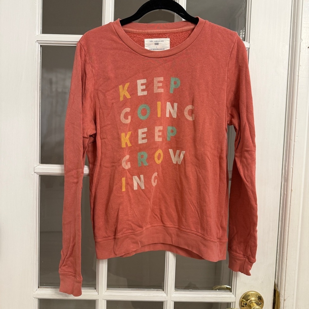 SOL ANGELES x ANTHROPOLOGIE Women's Keep Going Keep Growing Crewneck Sweatshirt